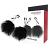 Brustwarzenklemmen Darkness Sensations mit Pompons