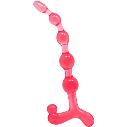 Anal Beads BAILE BENDY TWIST RED mit neuem Design