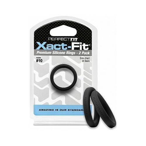 Pack Xact-fit: Schwarze Silikonringe