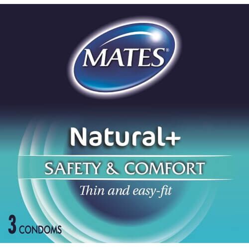 Kondome Mates Natural 3er Pack mit geschmeidiger Textur