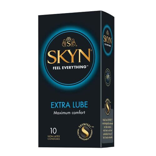 Kondome Mates SKYN Extra Lubricated 10er Pack - mehr Gleitmittel