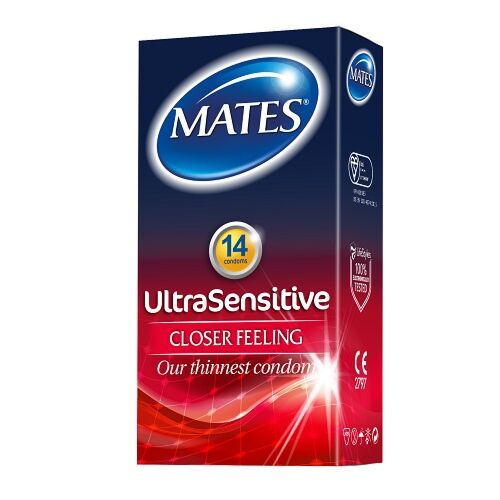 Kondome Mates Ultra Sensitive 14er Pack - Ultradünn für mehr Gefühl