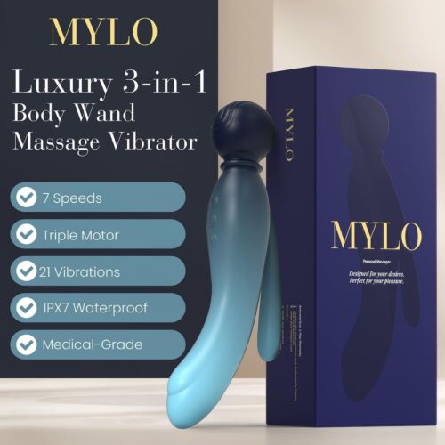 Wand Vibrator MYLO 3-in-1 Massager mit Elementen