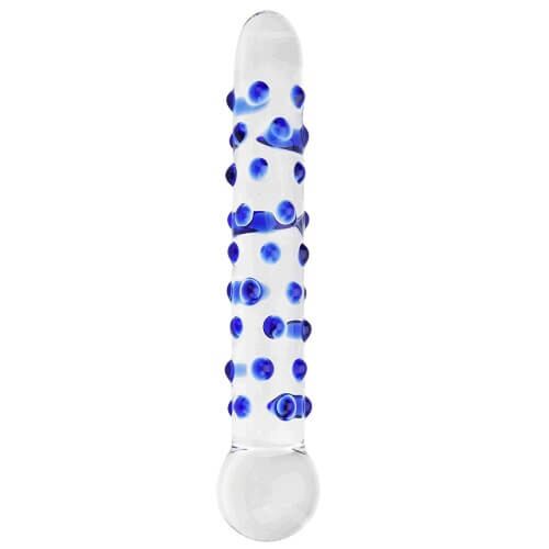 Anal Dildo Spectrum Nubby Textured Glas 18 cm