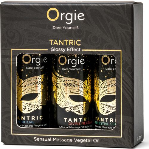 Massageöl-Set Orgie Tantric Sensual 3 x 30ml für sinnliche Massagen