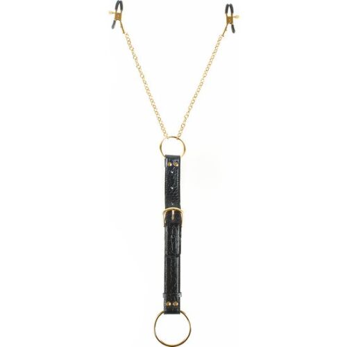 Fetisch Fantasie Goldring für Penis und Nippelklammern