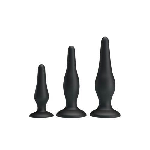 Analplug Set PARTY UP Jerry mit 3 Größen für Anfänger