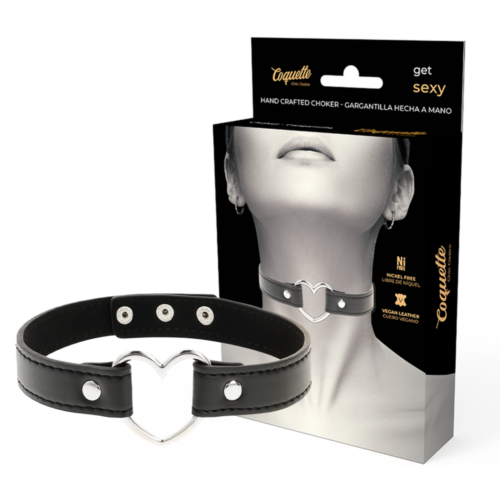 Bondage Halsband Coquette Accessories Chic Desire aus veganem Leder