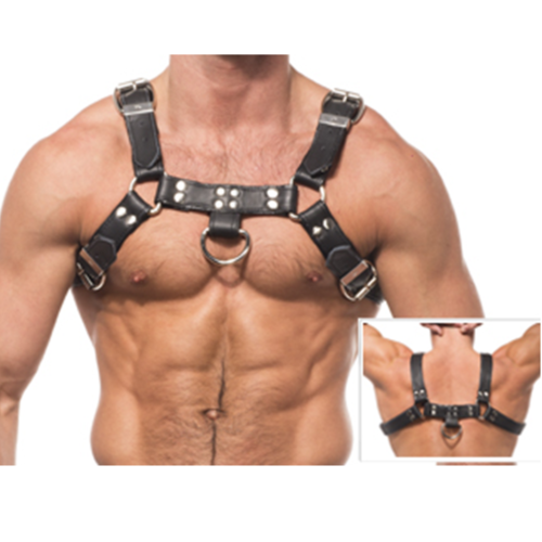 Harnesses LEATHER BODY CHAIN HARNESS III für BDSM-Fans