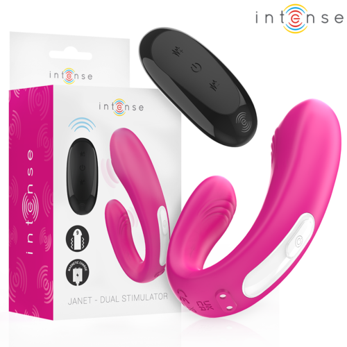 INTENSE Janet U‑förmiger Paar‑Vibrator mit Fernbedienung