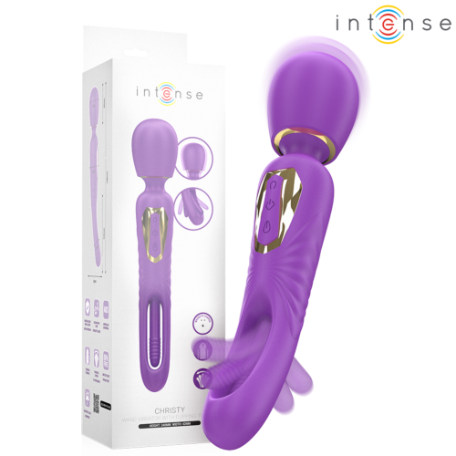Vibrator WAND INTENSE FUN Christy mit schwingender Zunge