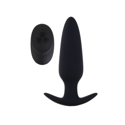 Vibrationsplug S Pleasures Apache Black mit Fernbedienung