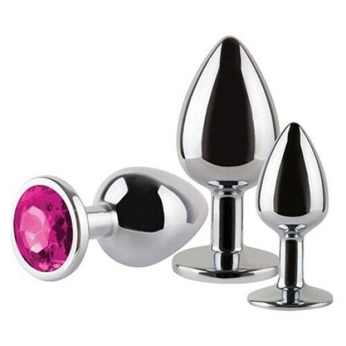 Anal Plug Set S Pleasures Metal Metal MAX 3er Set
