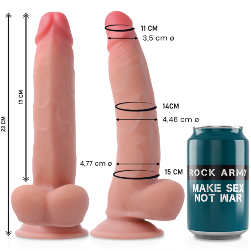 Leopard Dildo Rock Army 23 cm mit doppelter Dichte