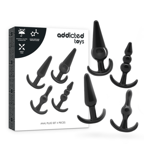 Analplug Set 4 Teile Addicted Toys mit hoher Flexibilität