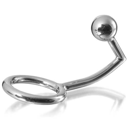 Cockring METAL HARD mit Analball für intensiven Genuss