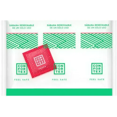Hygienische Einwegblätter CONFORTEX mit Erdbeerkondom