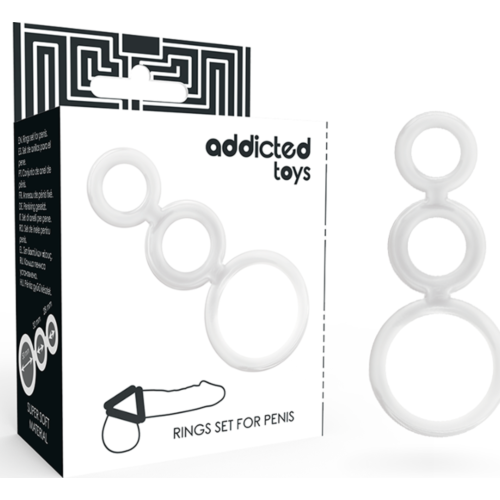 Anillos Pene ADDICTED TOYS Set mit rutschfestem Design