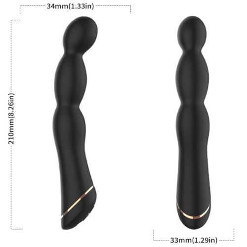 Verstellbarer Bambusvibrator in Schwarz für maximale Freude