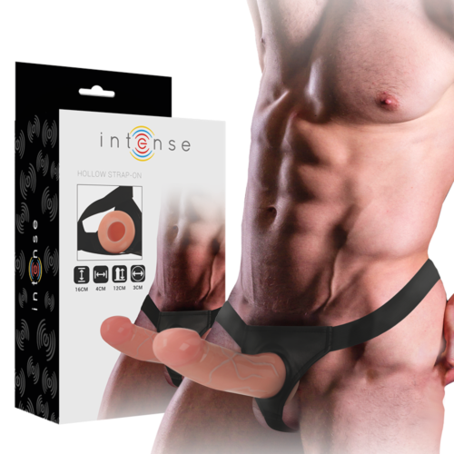 Harness Hohl INTENSE mit Dildo 16 x 3 cm für mehr Selbstbewusstsein