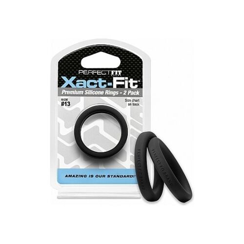 13 xact-fit Cockring 2er Pack - schwarz