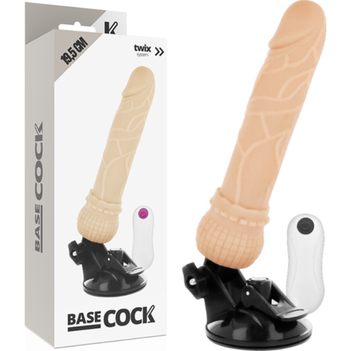 Vibrador Realistisch BASECOCK 19.5 cm mit Fernbedienung