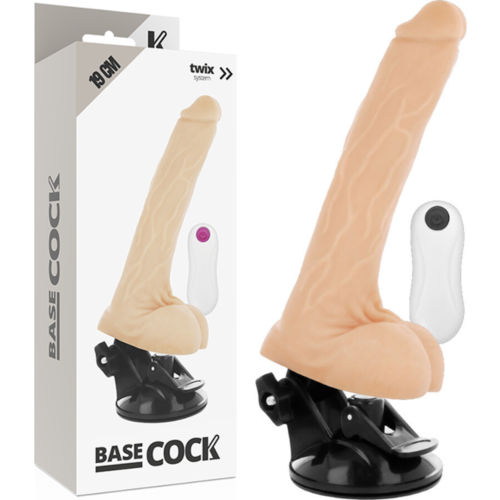 Vibrador Realistisch BASECOCK 19 cm mit Fernbedienung