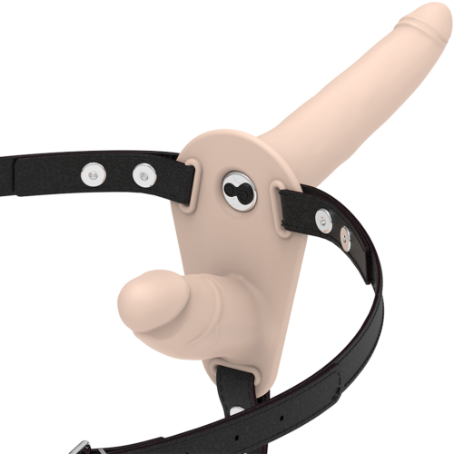 Doppelpenetrations-Harness FETISH SUBMISSIVE HARNESS mit Vibrator