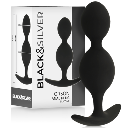 Analspielzeug BLACK&SILVER Orson Plug mit 9 cm