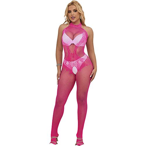 Bodystocking SUBBLIME mit hohem Hals und Spitzen-Design
