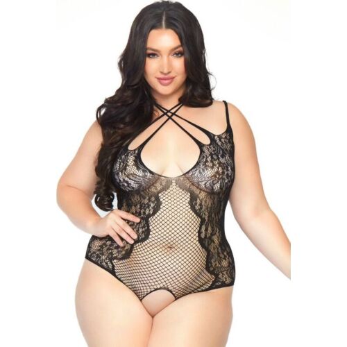 Ouvert-Teddy von Leg Avenue in Größe 1X-2X