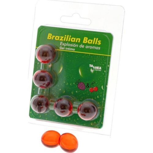 Bolas Brazilian Balls TALOKA mit Erdbeer- und Kirschgeschmack