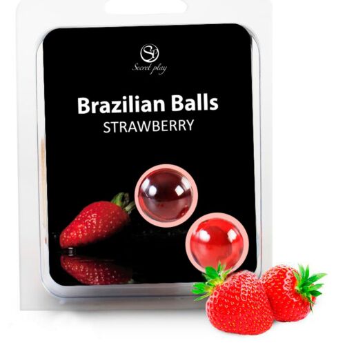 2 Brazilian Balls Secretplay mit Erdbeer-Gleitmittel