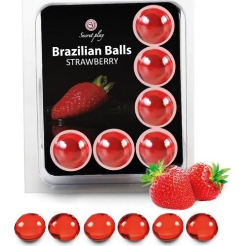 Brazilian Balls SECRETPLAY - Set mit Erdbeerduft