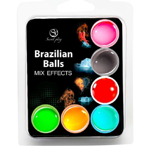 Brazilian Balls SECRETPLAY 6 Stück mit Aroma und Massageöl