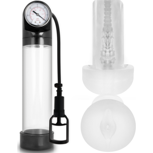 Bomba alargadora Pump Addicted RX9 con masturbador