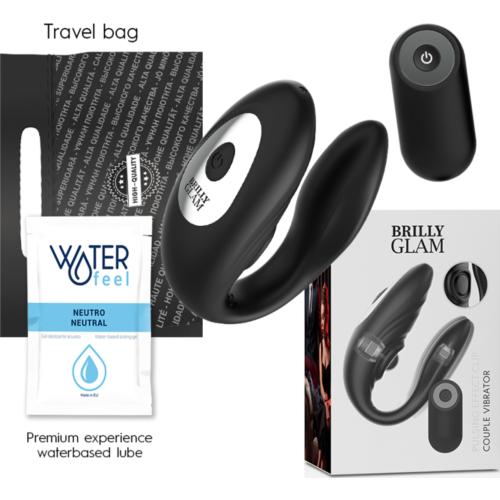 Vibrador BRILLY GLAM COUPLE PULSING mit Fernbedienung