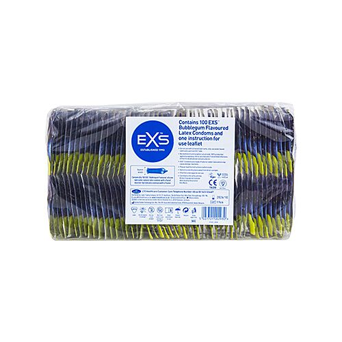 Präservative Exs Bubblegum 100's mit Kaugummigeschmack