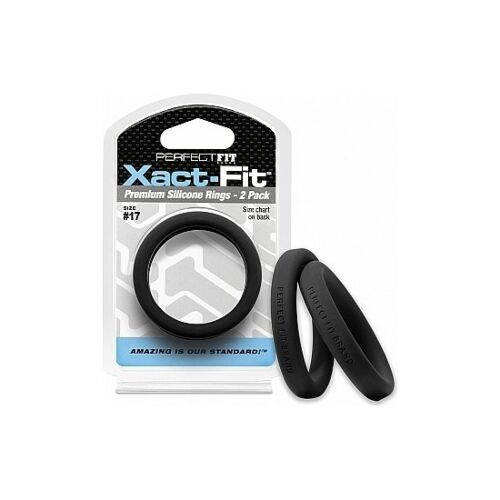 17 xact-fit Cockring 2er Pack - schwarz