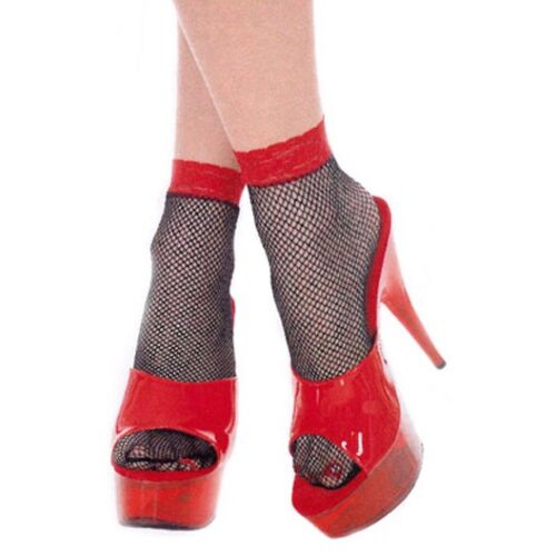 Kurze Netzsocken Music Legs für Dessous-Looks