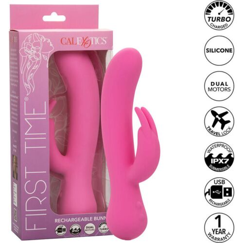 Vibrator Rabbit CALEXOTICS First Time mit doppelter Stimulation