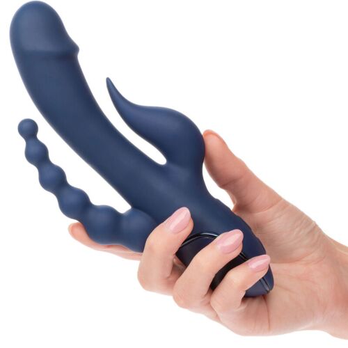 Vibrator Rabbit CALEXOTICS Triple Orgasm con triple acción