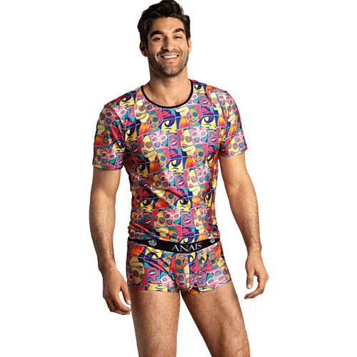 Camiseta ANAIS MEN COMICS mit comic-print und perfektem Sitz