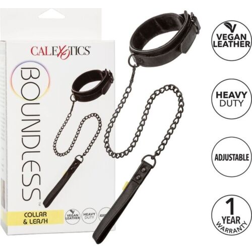 Bondage Halsband CALEXOTICS BOUNDLESS mit abnehmbarer Leine