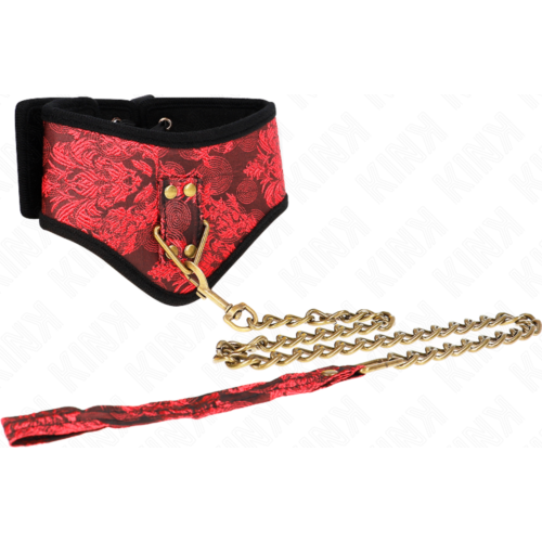 Halsband mit Leine KINK SCANDAL 44 x 10 cm