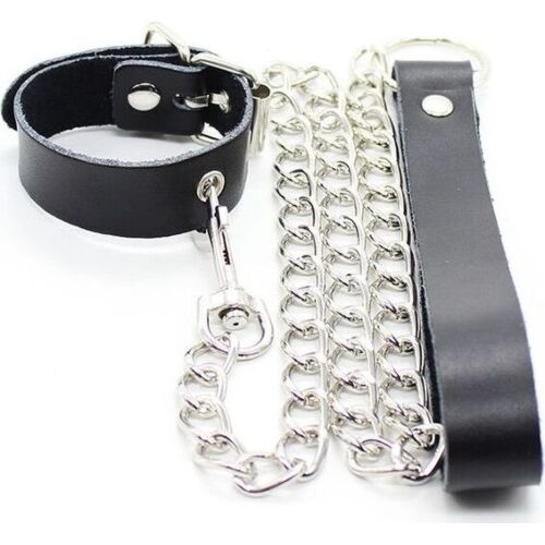 Bondage Zubehör OHMAMA FETISH - Peniskette und Lederarmband
