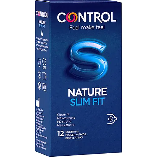 Kondome CONTROL Slim Fit 12 Stück | Enger Sitz, natürliche Sicherheit