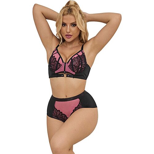 Lingerie Set SUBBLIME Push-up-BH aus Spitze und Netz