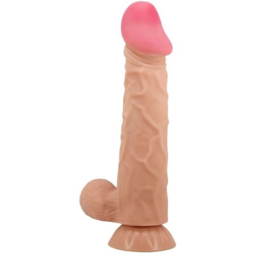 Realistischer Dildo Pretty Love Sliding Skin mit verschiebbarer Haut und Saugnapf 24 cm