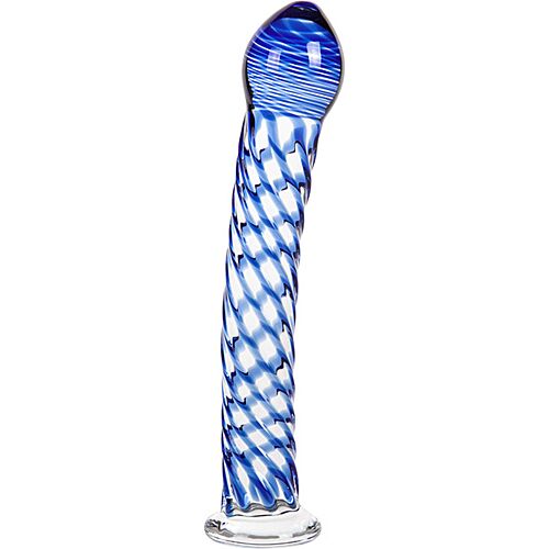 Glassdildo S Pleasures Crystal AQUARIUS semi‑gekrümmt